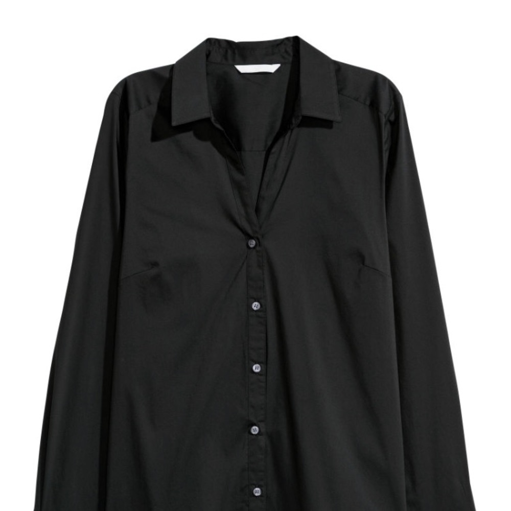 Black Button Up - Picture 2 of 3